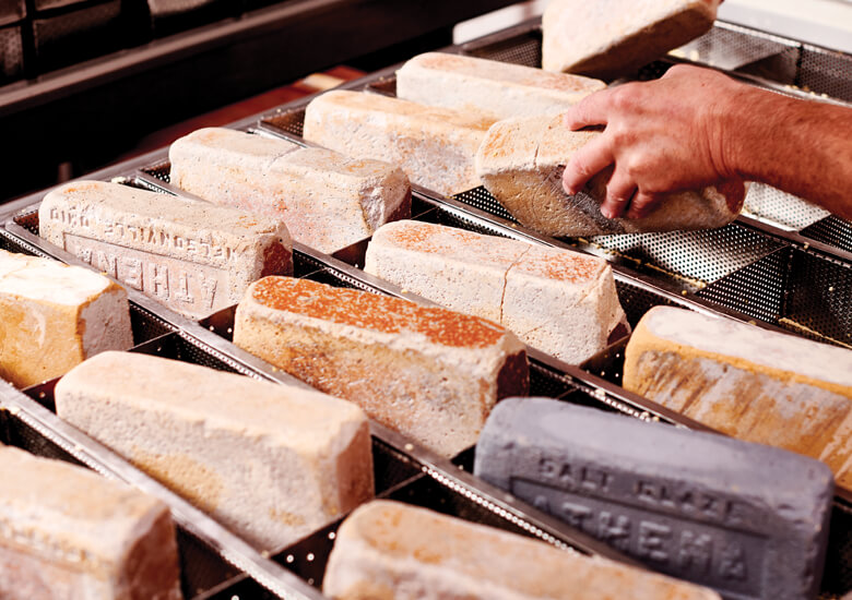 bricks used in cheesemaking process