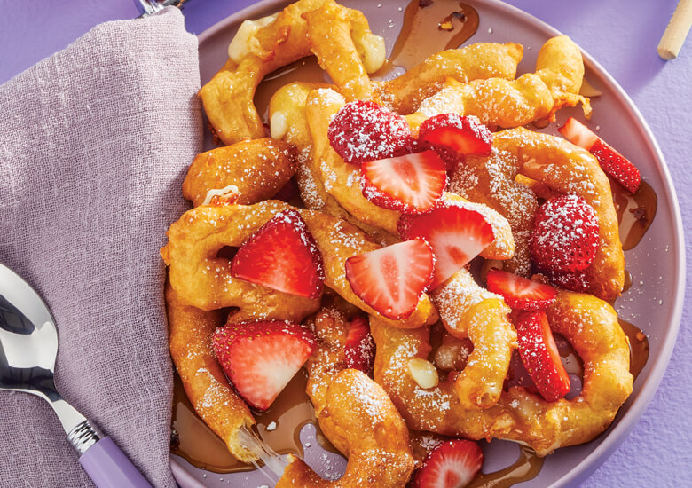 Funnel cake mozza whips