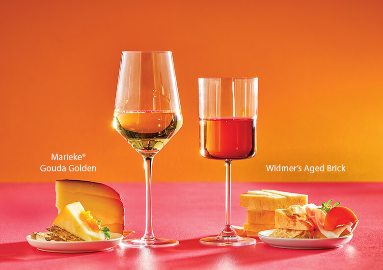 Marieke Gouda and Widmer's cheese