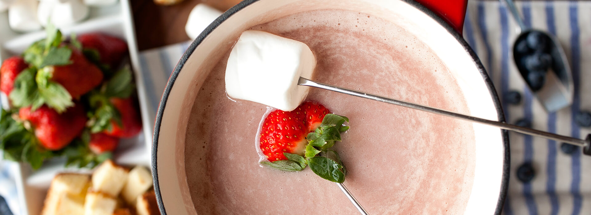 ChocolateRaspberry Mascarpone Cheese Fondue Recipe Wisconsin Cheese
