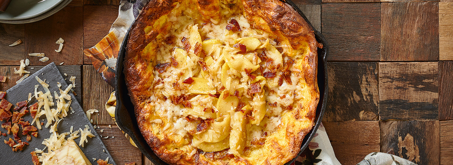 Maple Cheddar Cheese Dutch Baby Recipe | Wisconsin Cheese