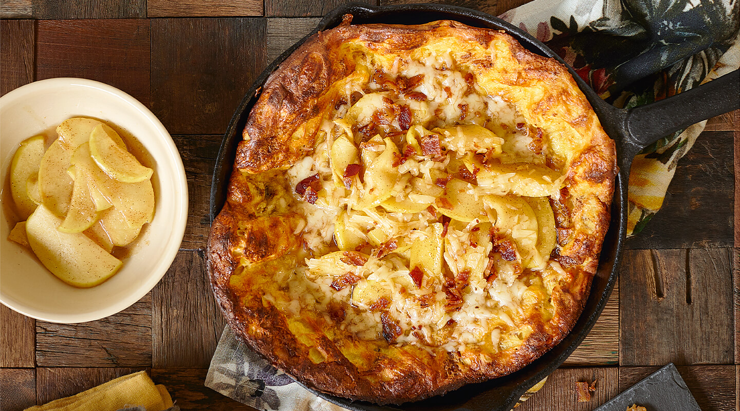 Maple Cheddar Cheese Dutch Baby Recipe | Wisconsin Cheese