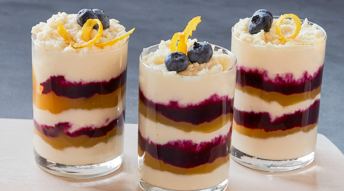 Lemon Blueberry Quark Cheese Mini Parfaits Recipe Wisconsin Cheese