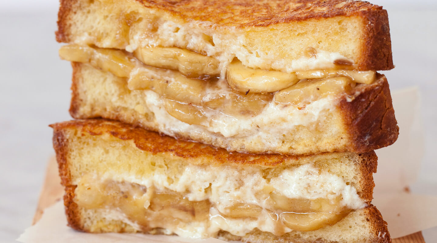 Wisconsin Cheese Bananas Foster Grilled Cheese Recipe