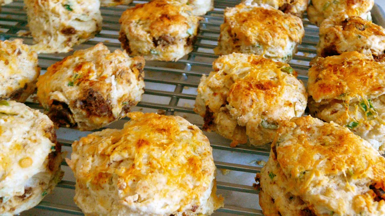 Chorizo and Cheddar Biscuits