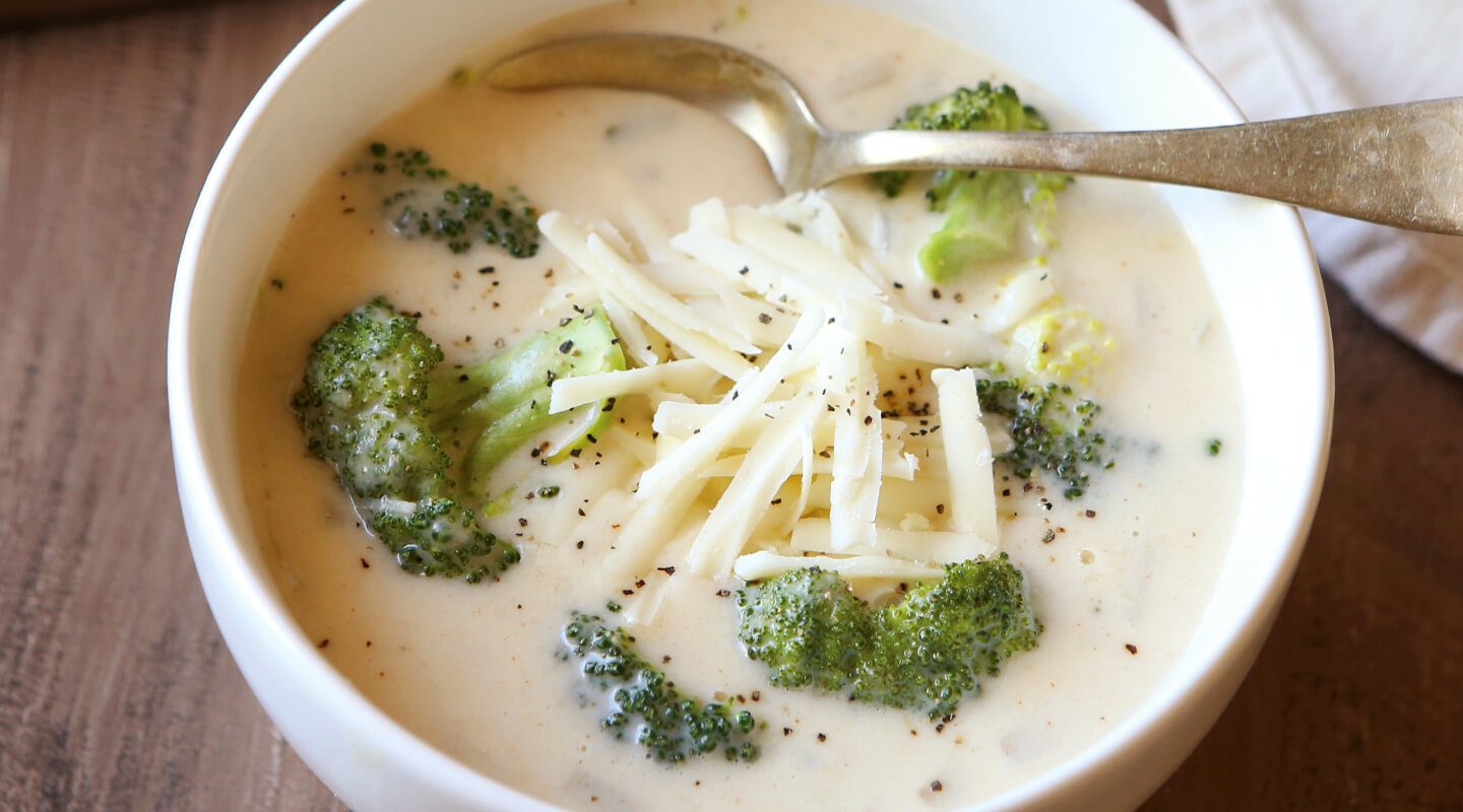 Wisconsin Cheese Asiago Broccoli Soup recipe