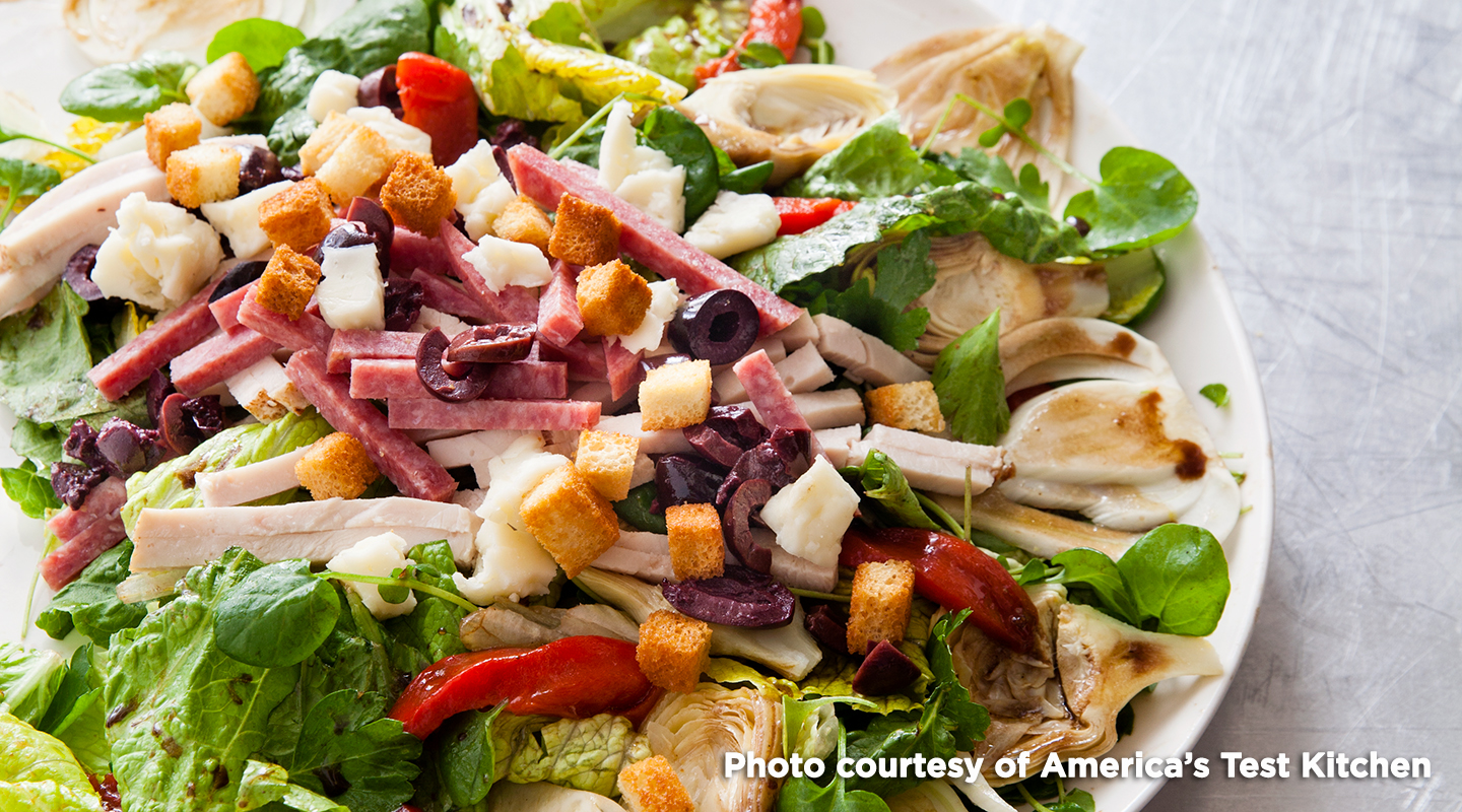 Wisconsin Cheese Chef's Salad with Fennel, Asiago, and Salami Recipe