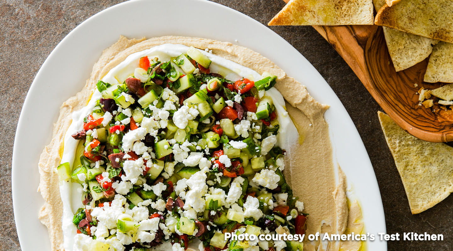 Wisconsin Cheese Greek Layer Dip recipe
