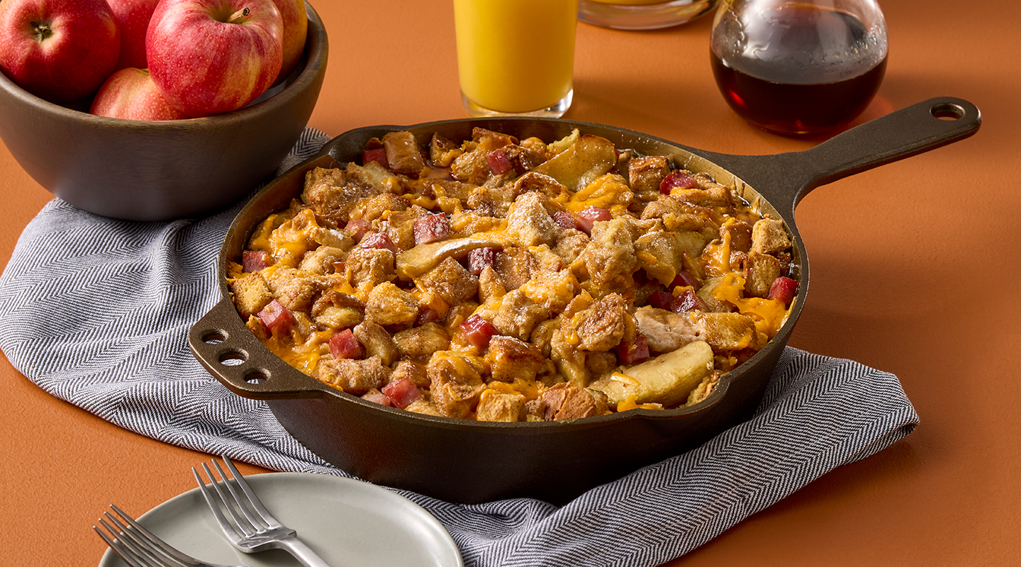 Wisconsin Cheese Baked Apple Cinnamon Cheddar French Toast Recipe