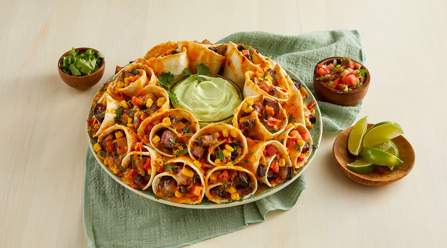 Wisconsin Cheese Blooming Carne Asada Quesadilla Ring Recipe