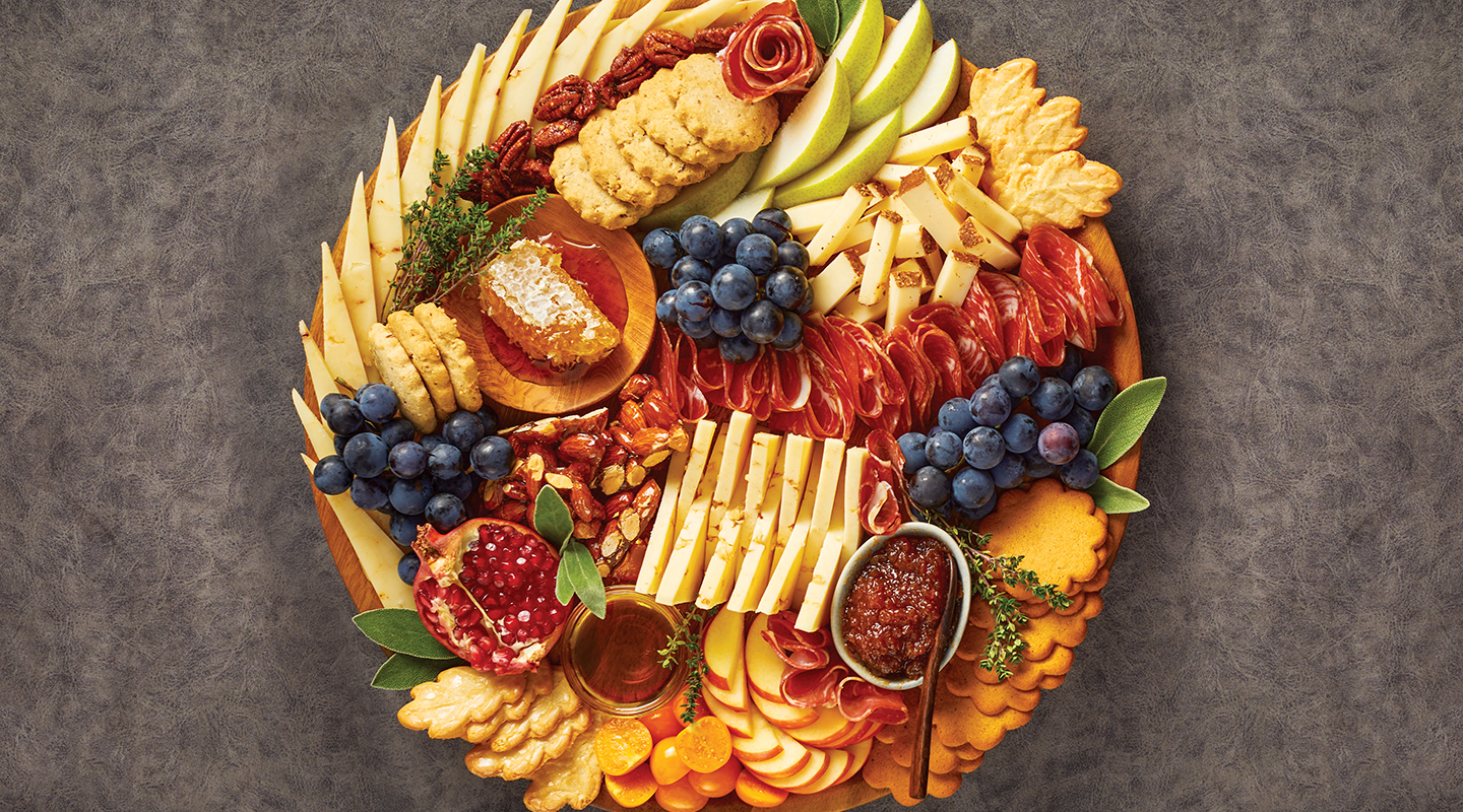 Fall Flavored Cheese Board