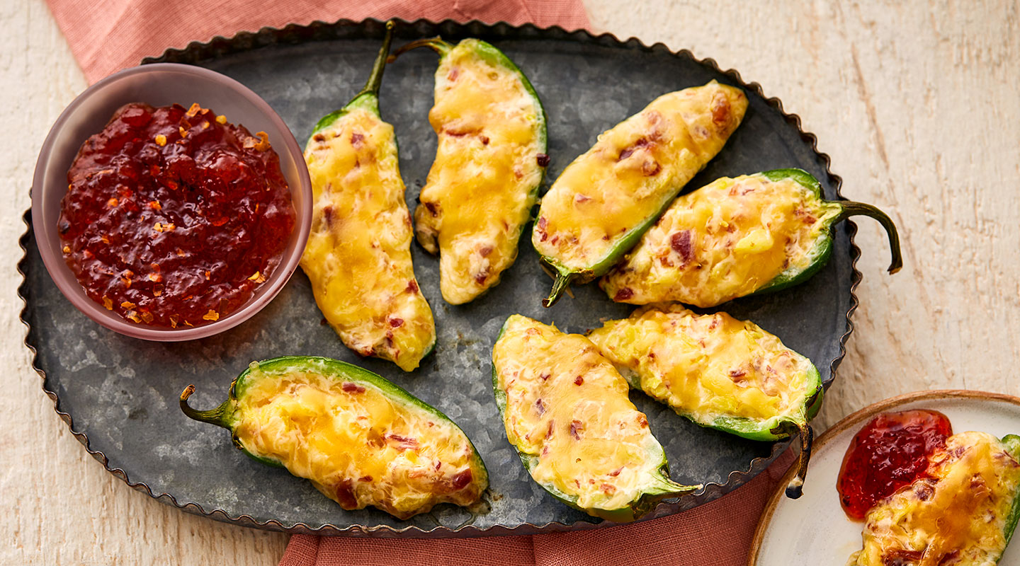 Wisconsin Cheese Grilled Bacon Jalapeno Poppers recipe