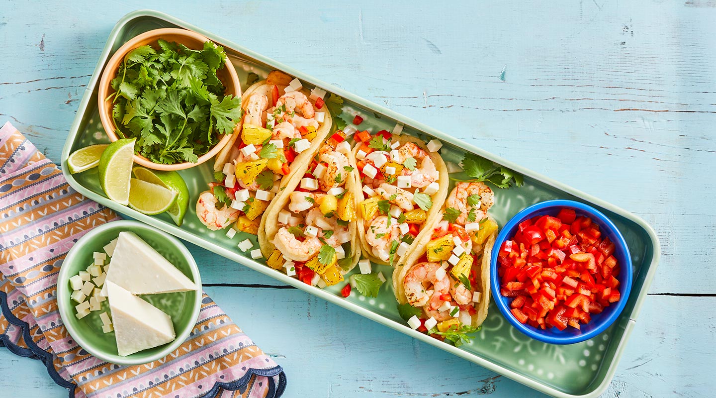 Wisconsin Cheese Hawaiian Shrimp Street Tacos Recipe