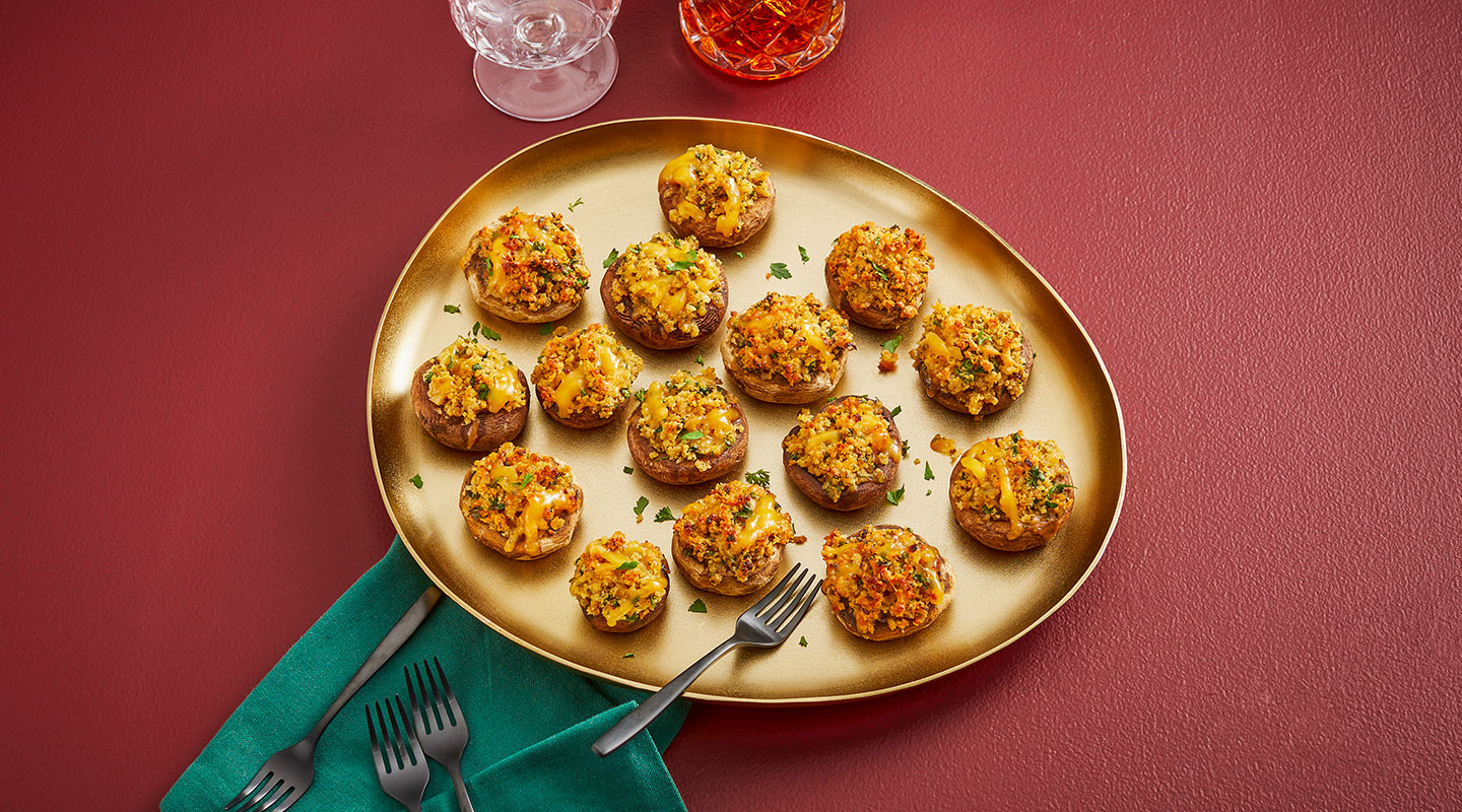 Wisconsin Cheese LaBelle Cheese-Stuffed Mushrooms  Recipe