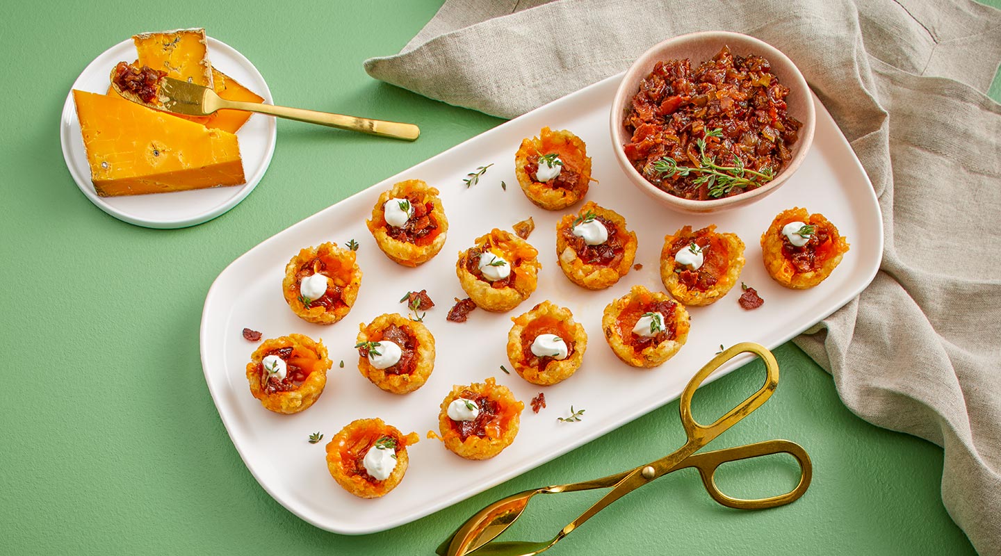 Wisconsin Cheese Loaded Tater Tot Cups  Recipe