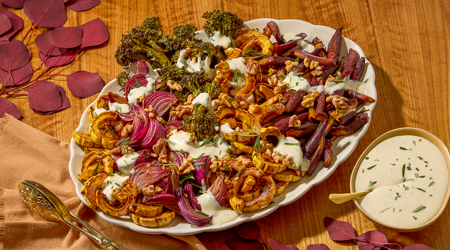 Wisconsin Cheese Maple-Balsamic Roasted Vegetables Recipe