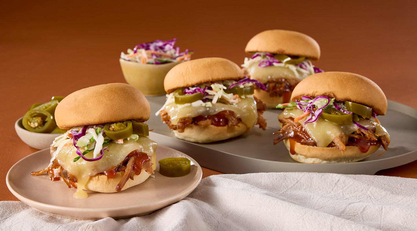 Wisconsin Cheese Maple Bourbon Cheddar Pulled Pork Sliders Recipe