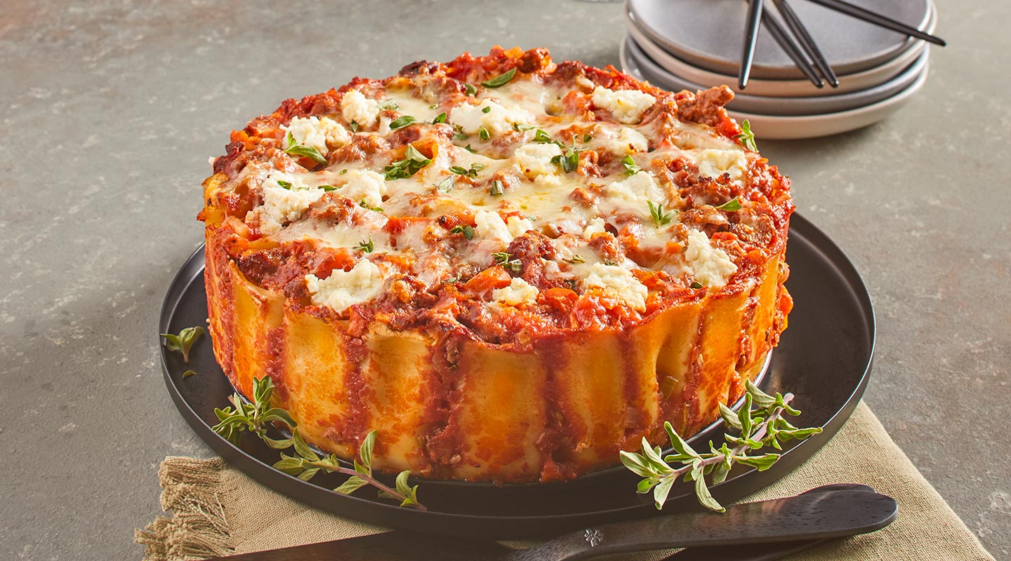 Wisconsin Cheese Ricotta-Stuffed Paccheri Pasta Pie   recipe
