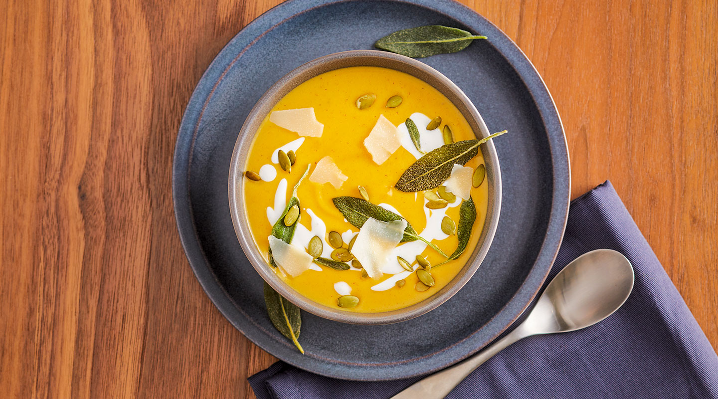 Wisconsin Cheese Roasted Butternut Squash Soup  recipe