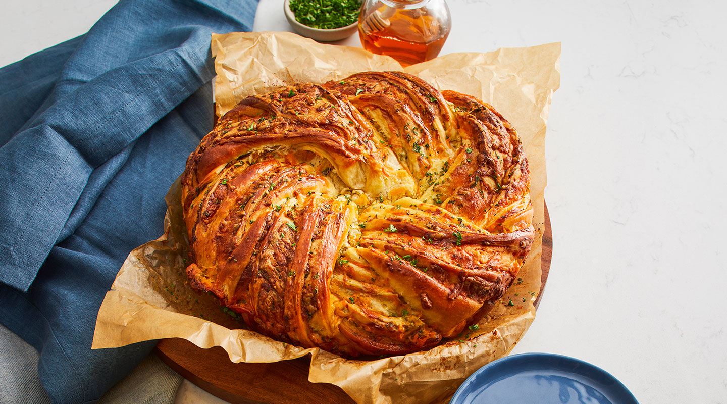Wisconsin Cheese Twisted Cheese Bread  recipe
