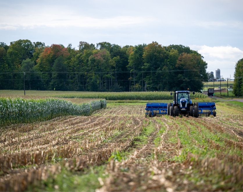 tractor on farm